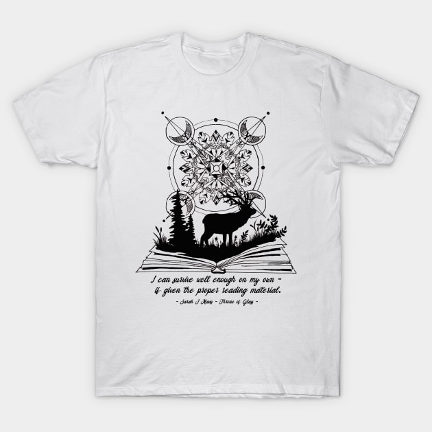 Deer ToG Quote Plain T-Shirt by TG_Art